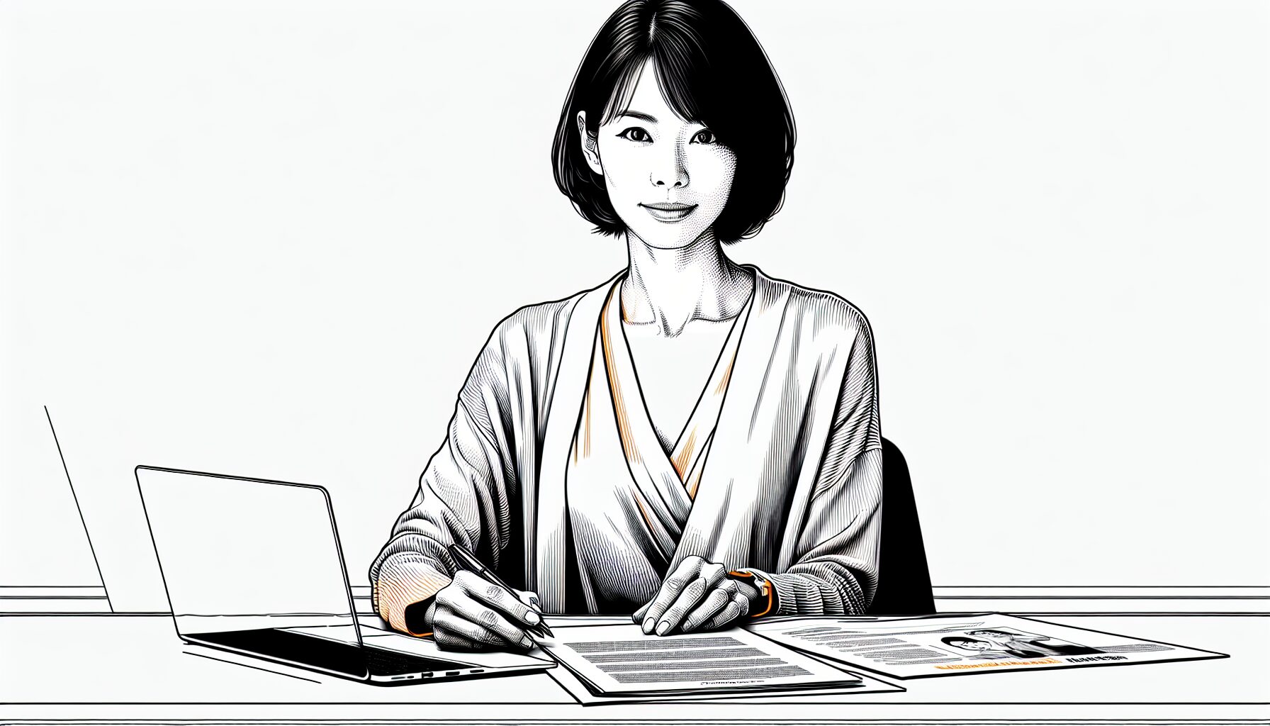 復学支援サービスを比較検討する母親のイラスト