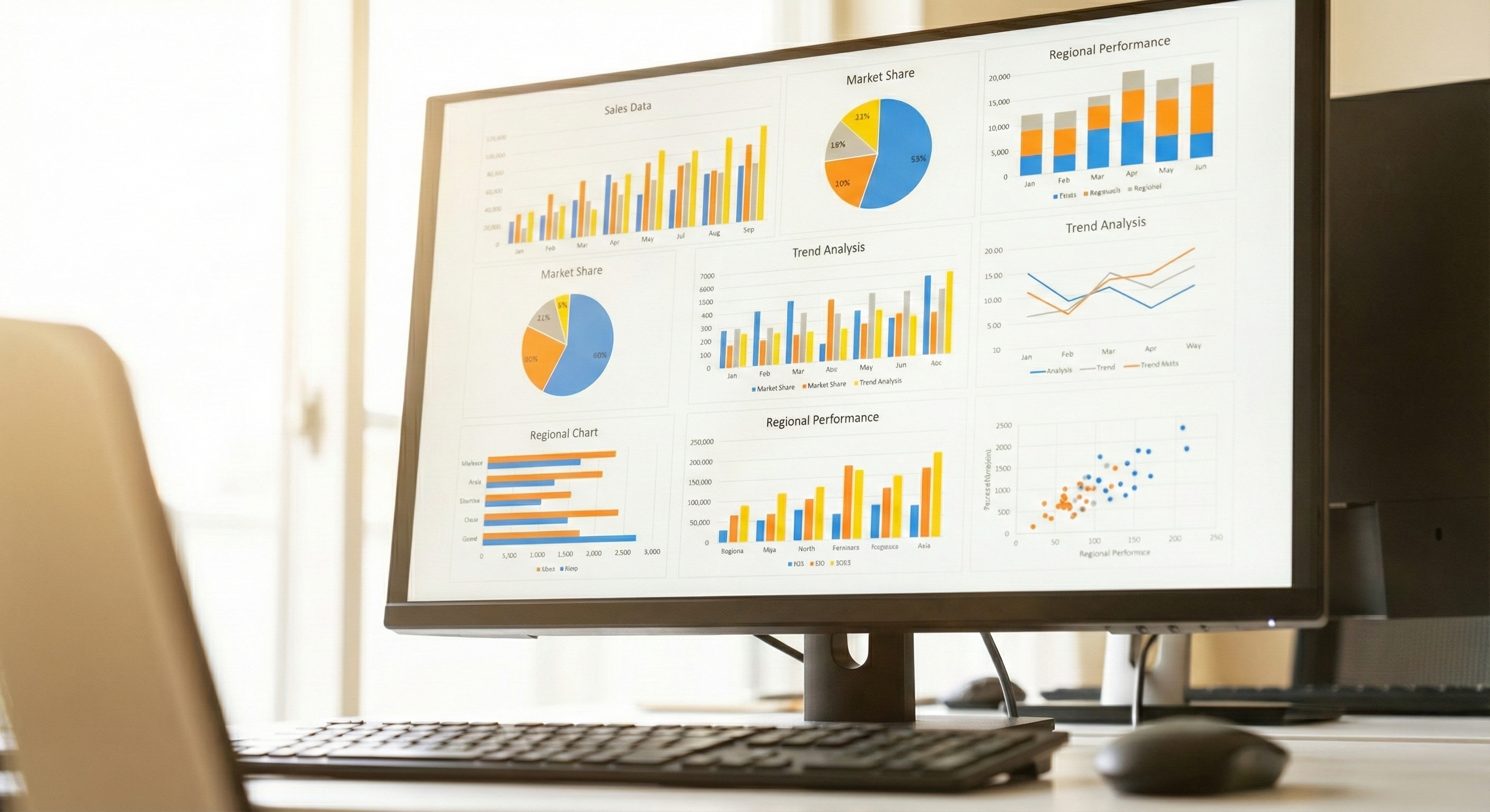 データ分析のイラスト